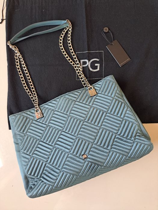 Shoulder Bag Silver Blue Purificación García