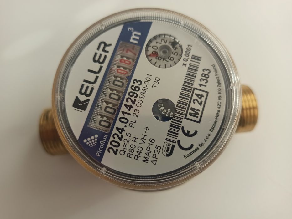 Wodomierz KELLER Picoflux do zimnej wody