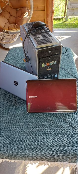 Laptopy x2 i stacjonarny komputer