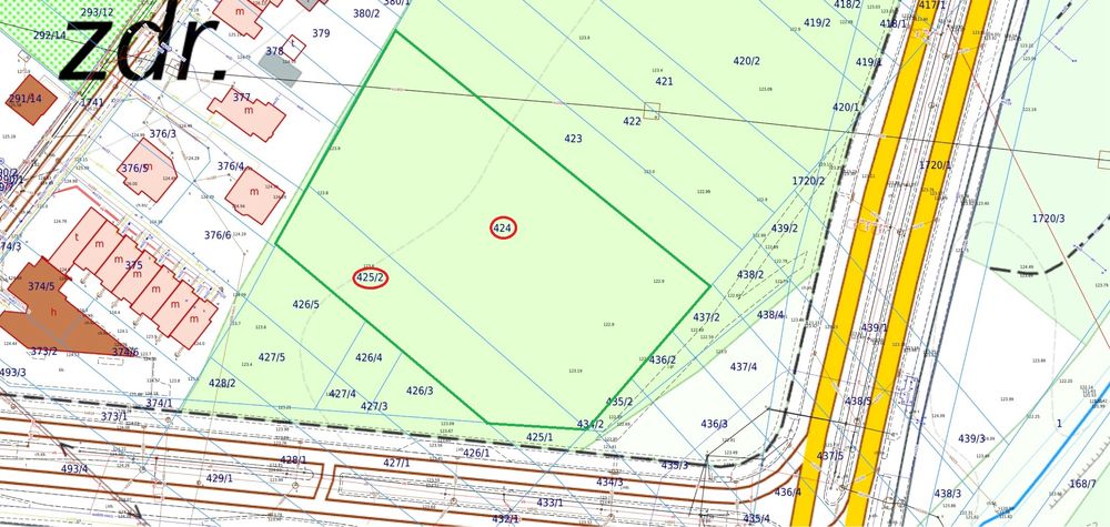 Nieruchomość 5 885 m², os. Dziesięciny, Hallera/Świętokrzyska, MPZP – MN,U - Widok 2