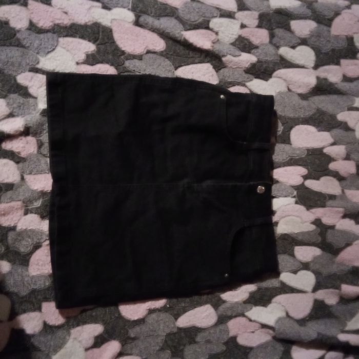 Юбка чорна джинсова