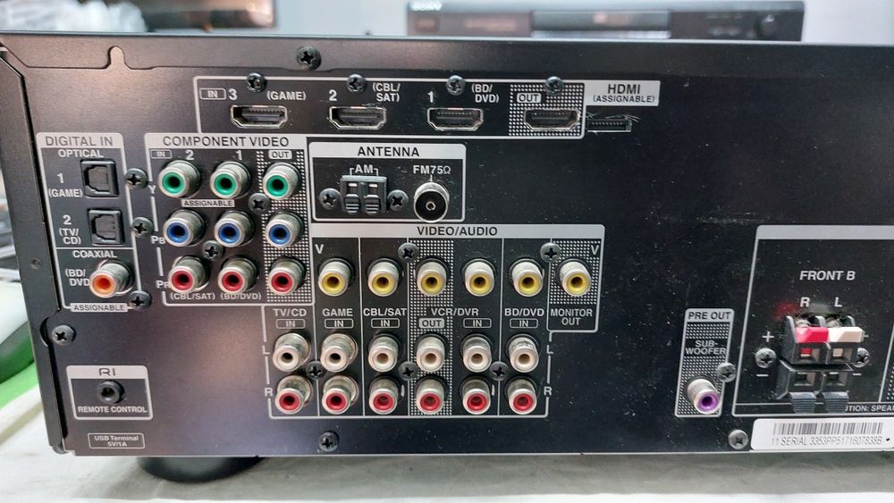 Onkyo tx sr 309 usb.AUX. opt. HDMI. з пультом ду. Ресивер