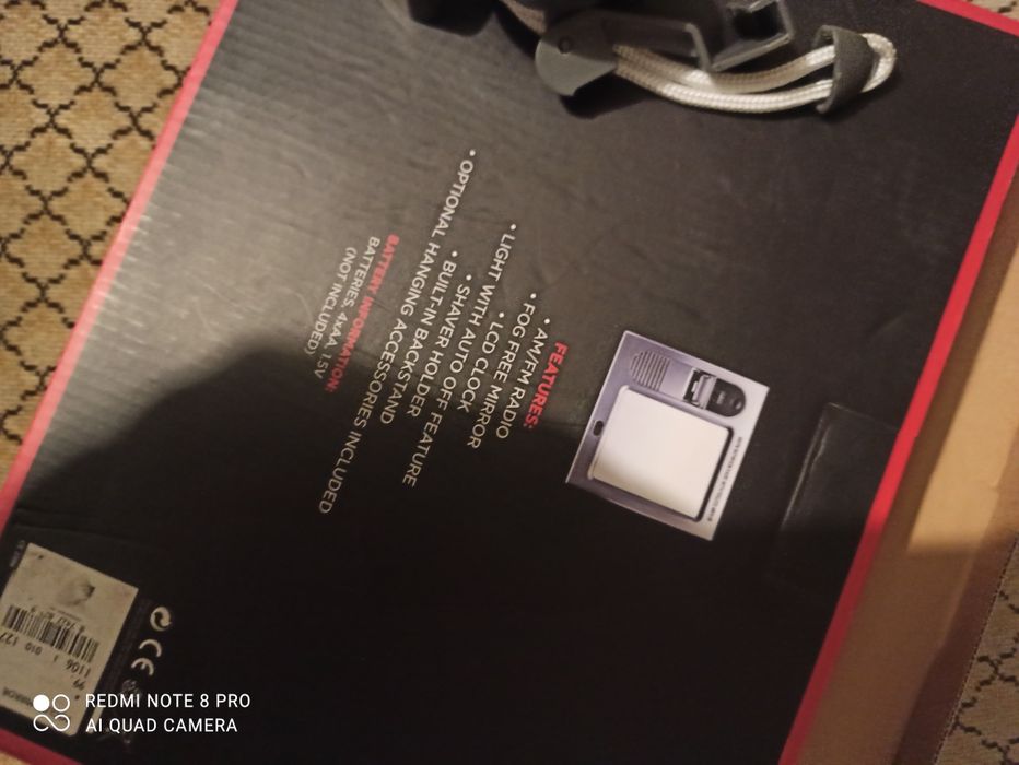 Radio com espelho para casa de banho