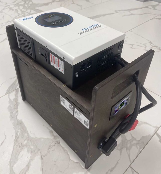 Комплект Акумулятор LiFePO4 314Ah 12V 4.0kWh Гібридний інвертор ANERN AN-FGI-S1500 (1.5kW/1.5kVA/1500W) 12V