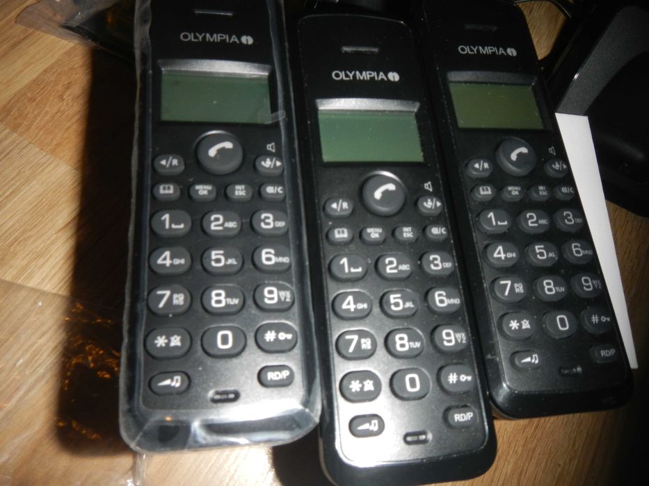 Olympia telefon bezprzewodowy 3 sluchawki do domu biura