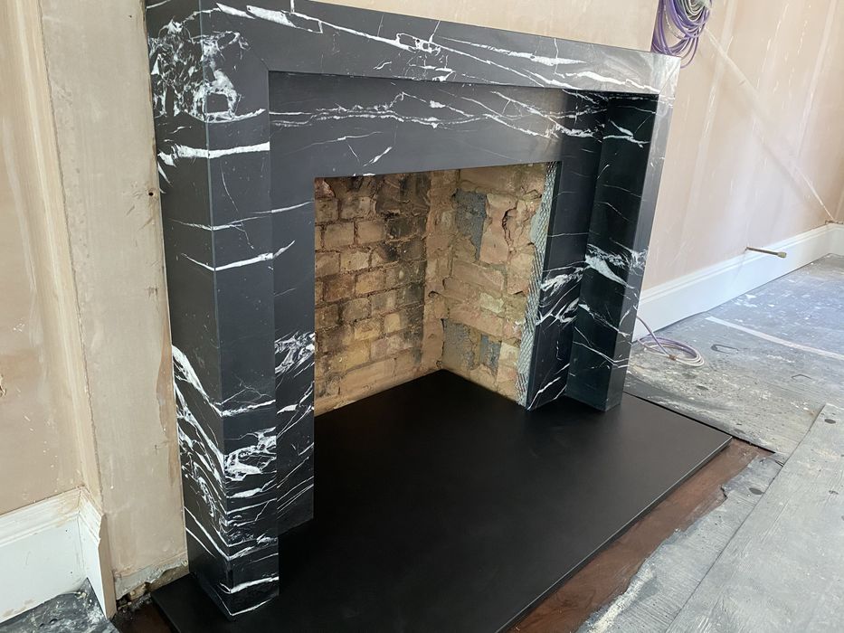 Lareira marmore à medida