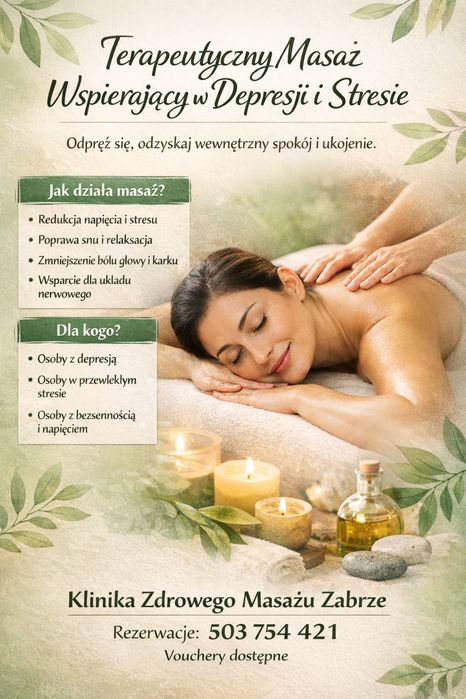 Masaż Wspierający w Depresji i Przewlekłym Stresie