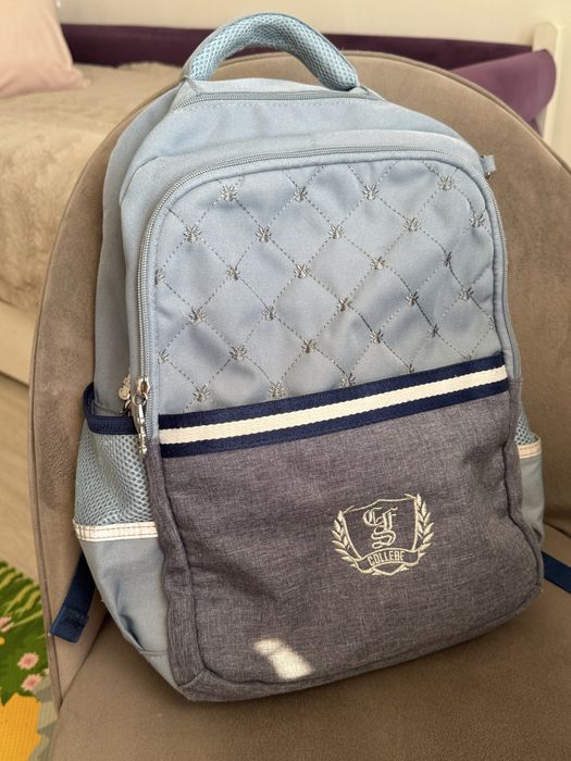 Рюкзак шкільний стильного сірого кольору