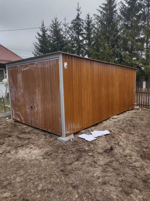 Garaż 3x5 blaszak z BRAMĄ podnoszoną