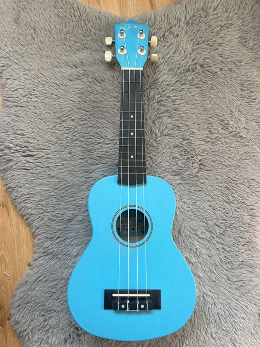 Piękne błękitne ukulele
