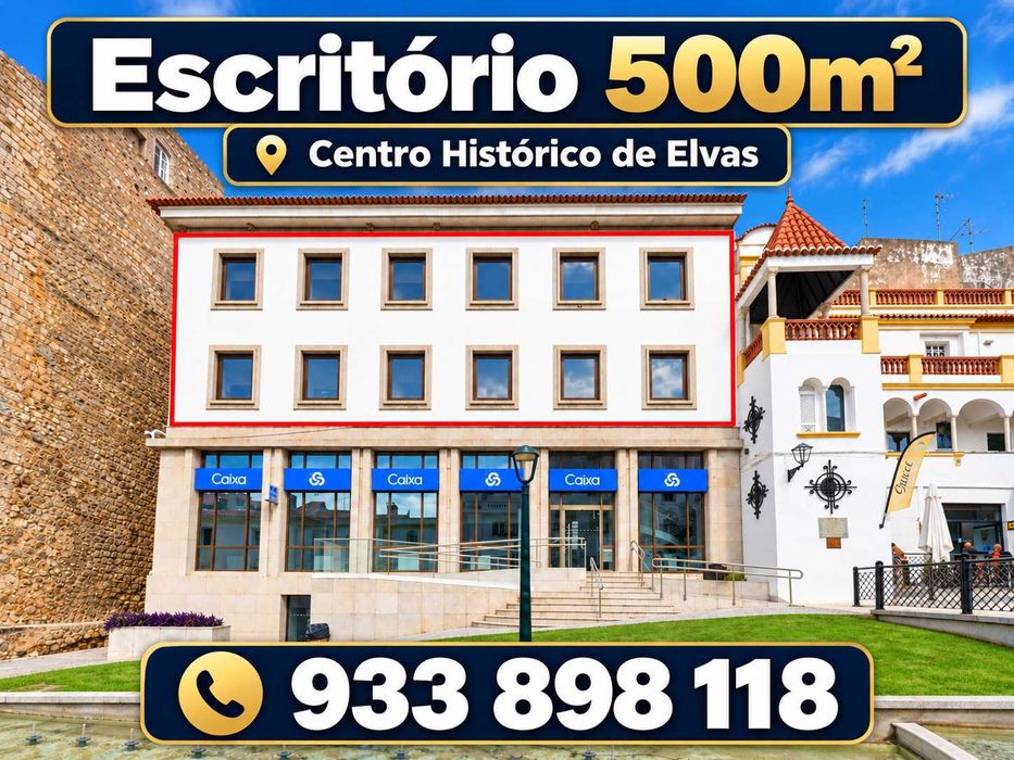 Escritório 500m² Caia, São Pedro e Alcáçova, Elvas | Elevador + Centro Histórico