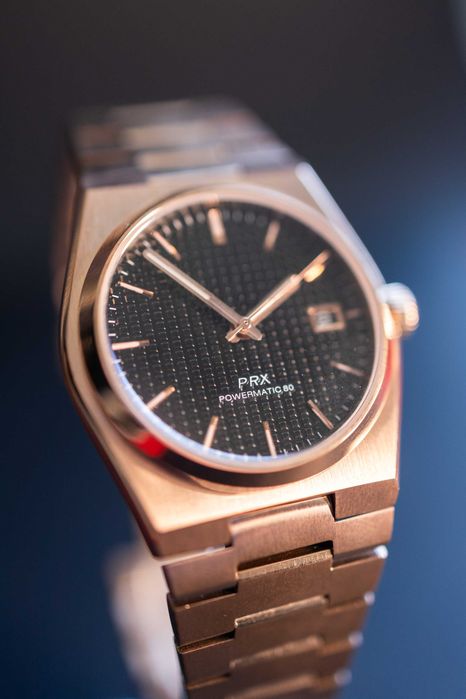 PRX Rose Gold Custom Seiko Mod