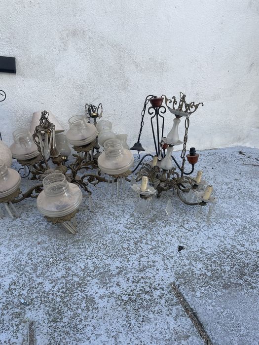 Lote candeeiros teto