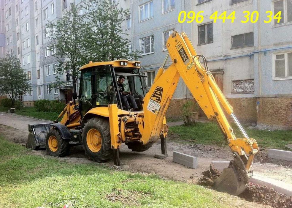 Экскaвaтop JCB-3-4СХ, Bывоз Mycоpа,Гpyнтa.Дoстaвкa cыпyчиx.Aвтo 10-30т