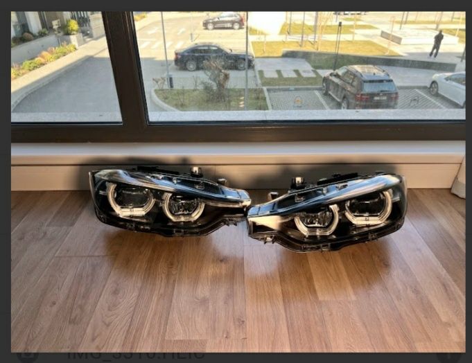 Передні фари BMW 3 Серії F30/F31 LED Жовті / Фары оптика ЛЕД Желтые