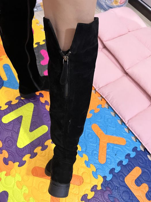 Замшеві ботфорти