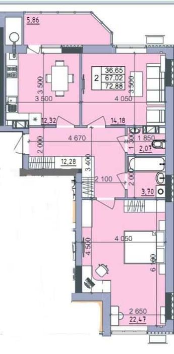 2-х кім. в Новобудові, без коміссій АН 0%