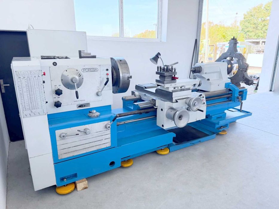 Tokarka PORĘBA TPK 80 x 2000 - odnowiona instalacja elektryczna | przelot 95 mm, średnica toczenia 830 mm