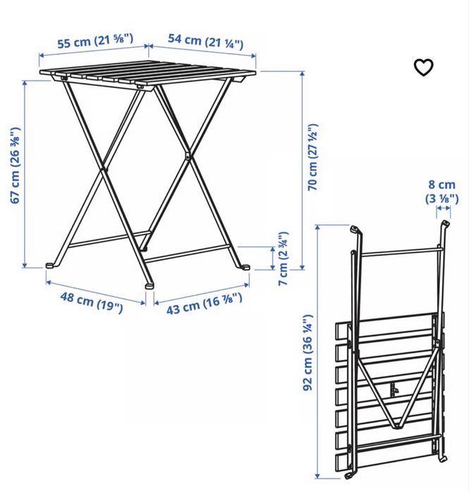 1 Mesa esplanada Ikea