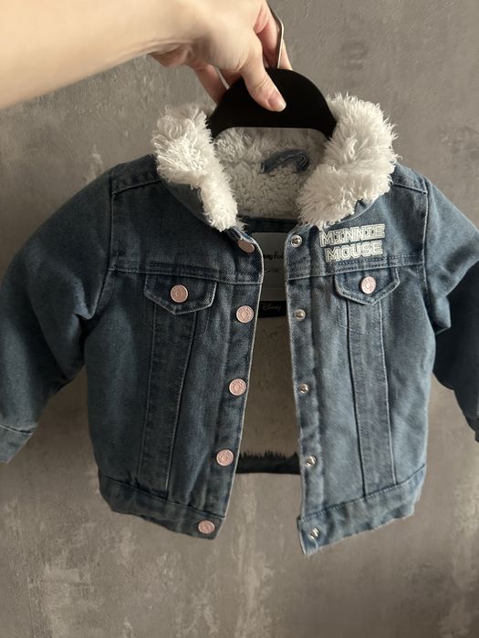 Весняна утеплена джинсова куртка. Утеплена джинсовка на 18міс