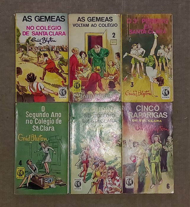 Coleção completa 6 livros As Gémeas, Enid Blyton, anos 80