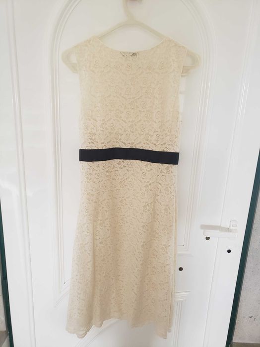 Vestido Creme de Renda - El Corte Ingles