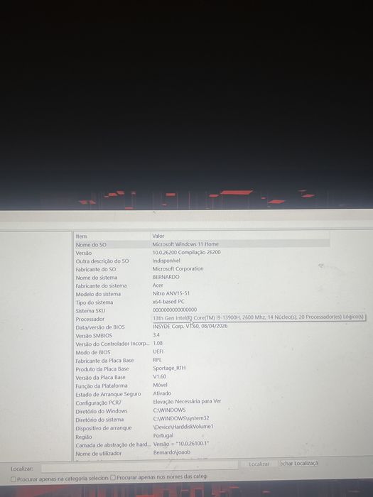 Pc acer gaming Nitro ANV15-51
