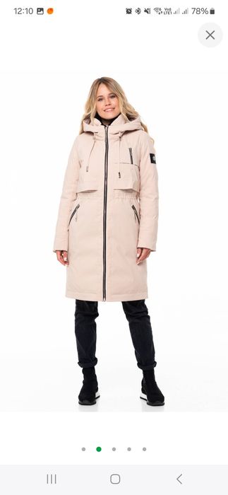 Нова якісна жіноча італійська парка пуховик