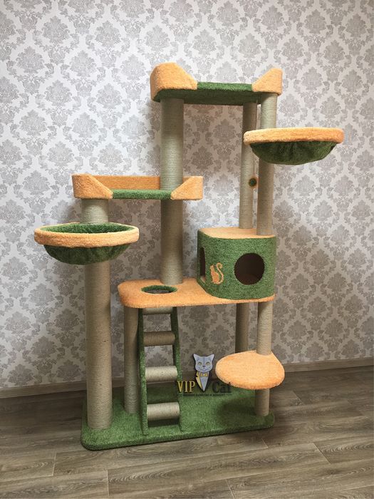 Игровые комплексы, домики, когтеточки для кошек/котов