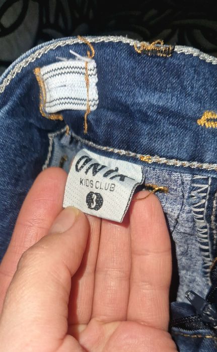 Гарні джинси на дівчинку на зріст 86, 92 см