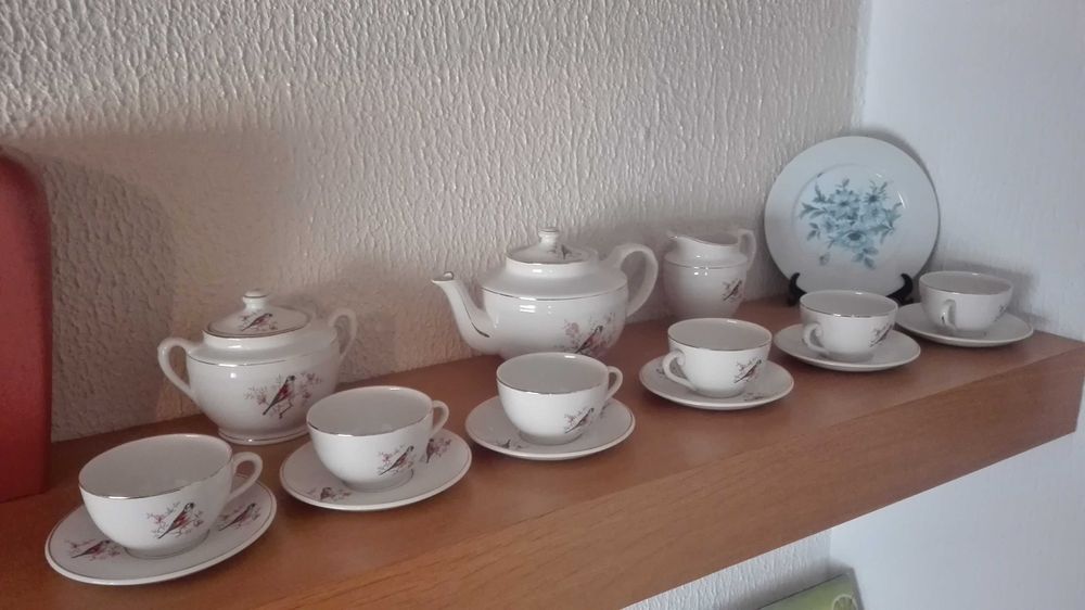 Serviço de chá em porcelana