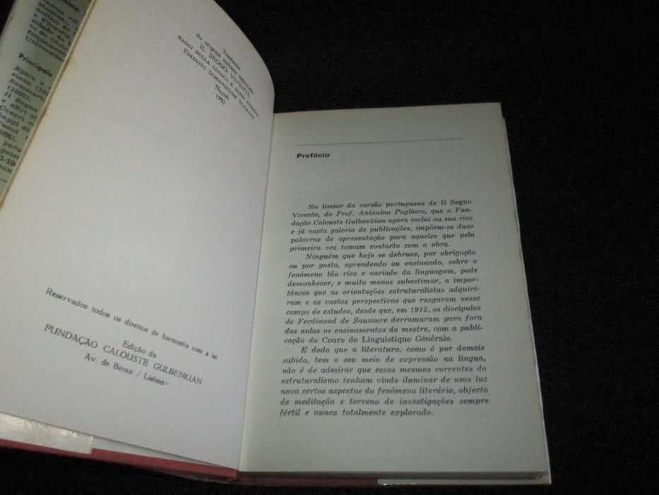 Livro A Vida do Sinal Antonino Pagliaro 1ª edição