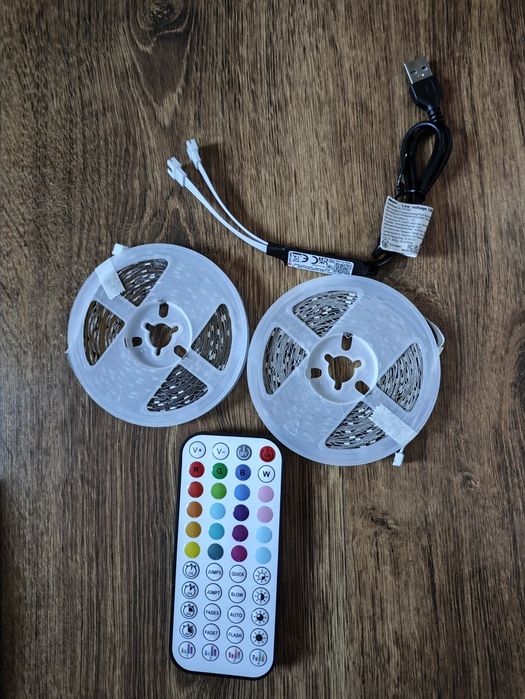 Taśma LED 20 m z pilotem i aplikacja