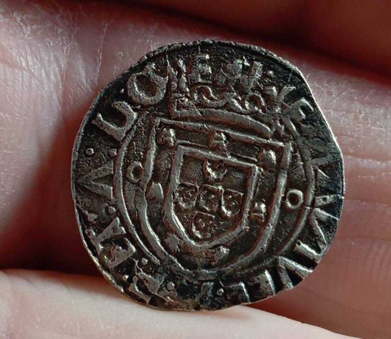 Monarquia Manuel I Vintém prata boa qualidade