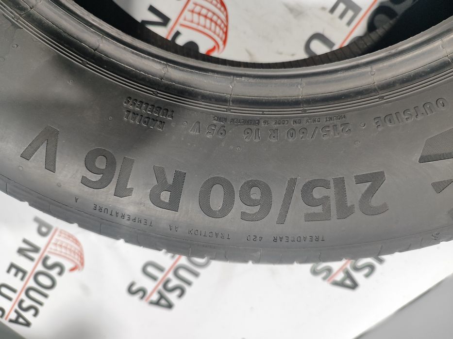 2 pneus semi novos 215-60R16 Continental - Oferta dos Portes