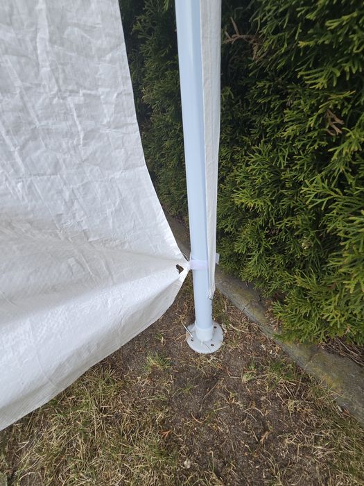 Bialy  pawilon ogrodowy 3X9m, 8 ścian imprezowy handlowy