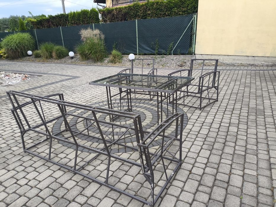 Konstrukcja aluminiowa kompletu wypoczynkowego