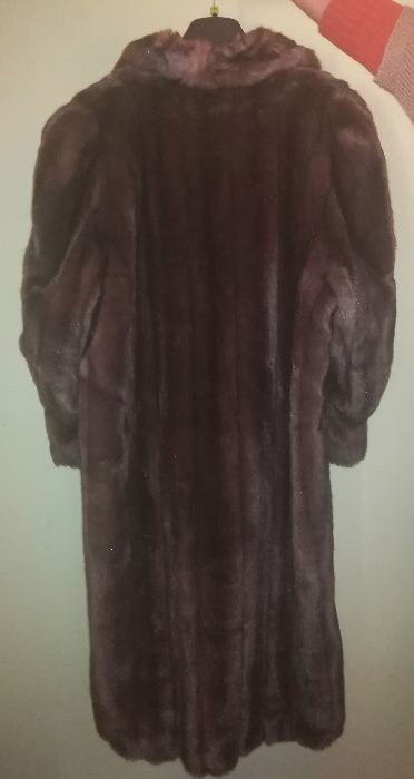 Casaco de peles sintético - comprido