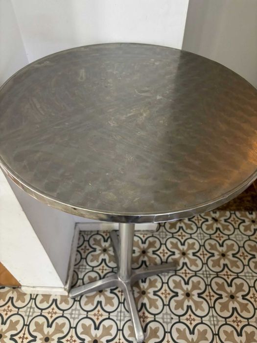Mesa Alta de esplanada / Bar em INOX - Ótimo estado