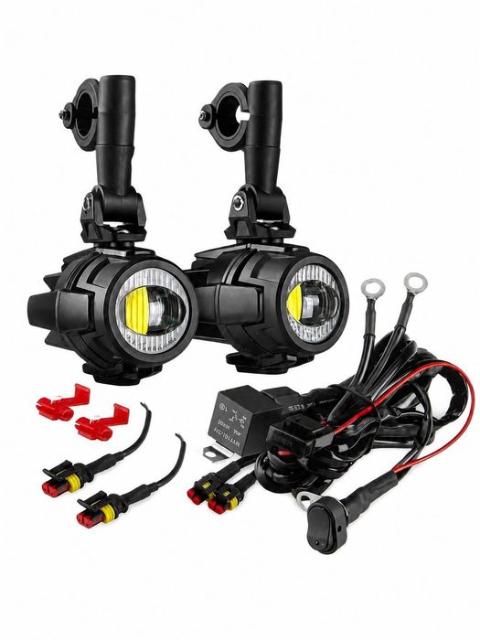 Kit Faróis Auxiliares LED Moto 12v-20w