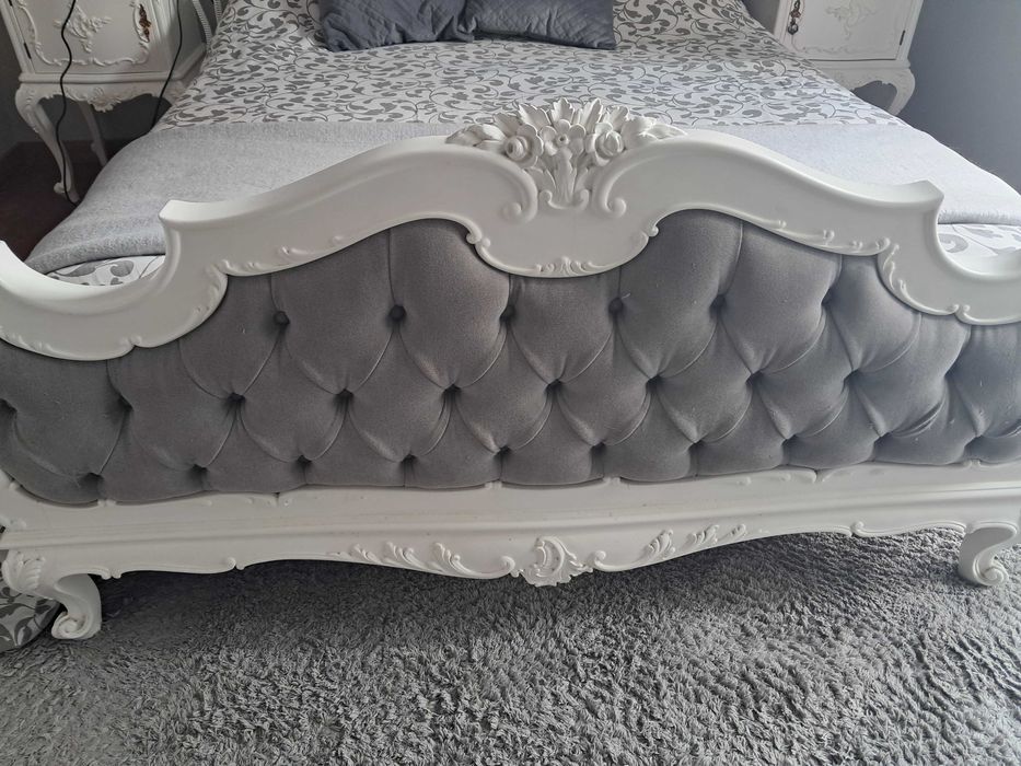 Mobília Quarto Queen Anne lacada a branco