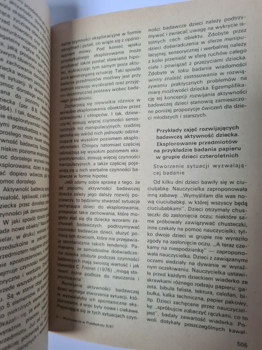 Wychowanie w przedszkolu - Numer 9 z 1987 roku