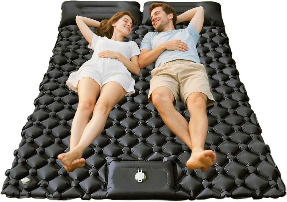 Коврик двухспальный самонадувной‼️, каремат, матрац с насосом 190х120