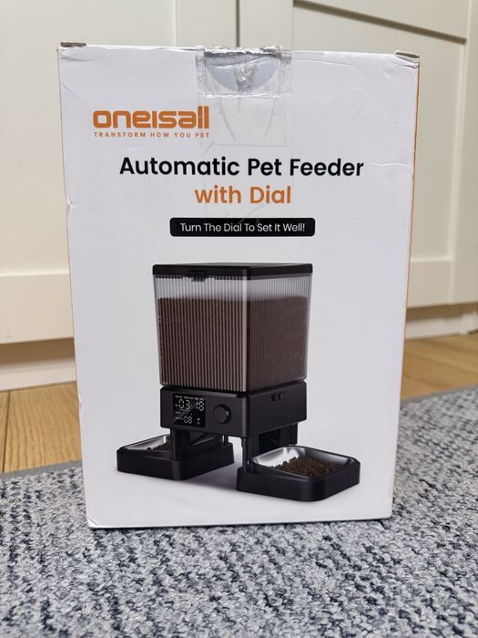 Oneisall Automatic Pet Feeder with Dial 5L | Automatyczny podajnik karmy dla psa i kota