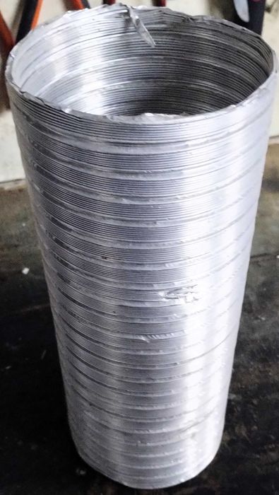 Tubo 120mm Exaustor Extensivel Aluminio