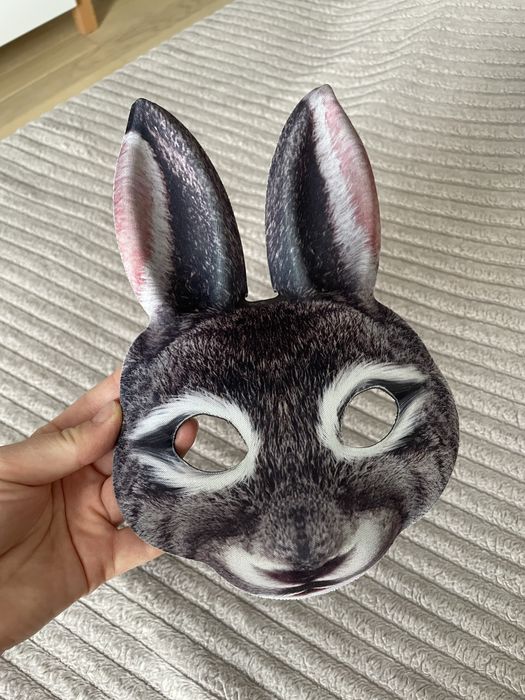 Маска зайця на резинці