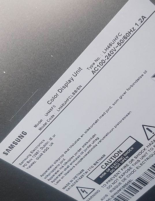 Monitor  SAMSUNG 46' Smart