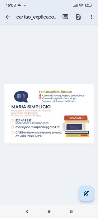 Cursos de inglês do Cambridge certif e português para estrangeiros