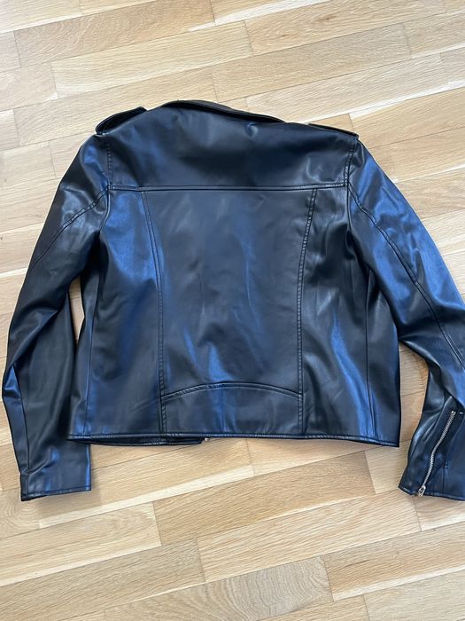 Kurtka ekoskóra Trussardi Jeans 44 czarna