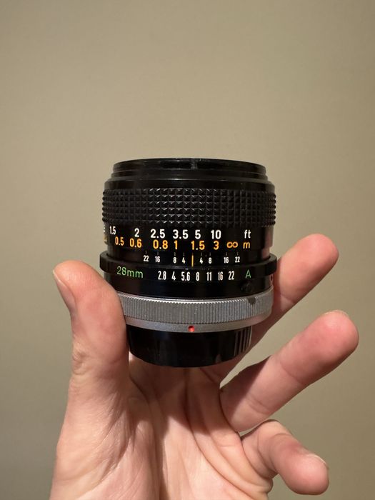Canon FD 28mm f2.8